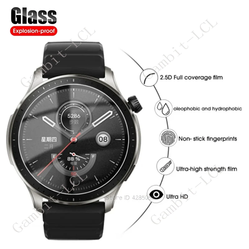 3 uds reloj inteligente luz púrpura película protectora de pantalla de vidrio para diámetro 31,5 MM 32MM 32,5 MM 33MM 33,5 MM 34MM 35MM 37MM 30-46MM - imagen 5