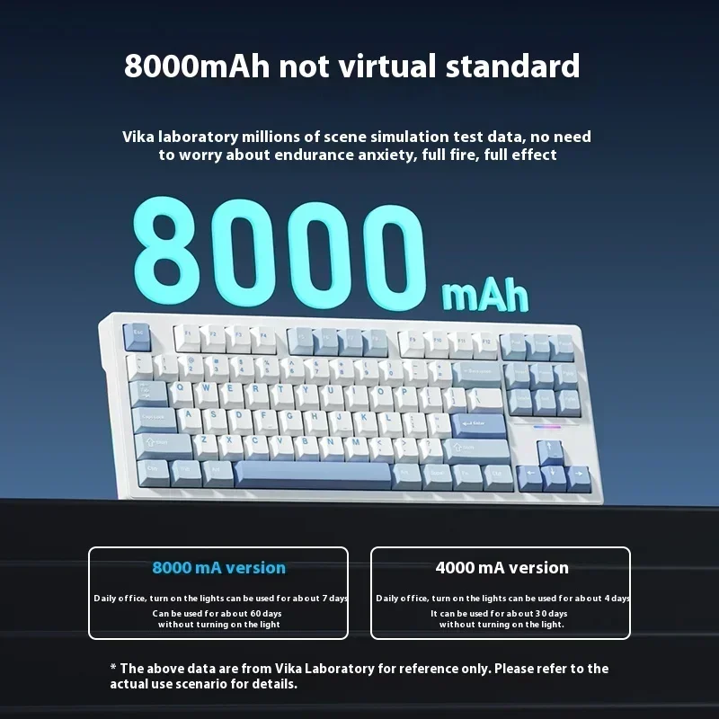 Weikav WK87 RGB intercambiable en caliente, teclados mecánicos inalámbricos de tres modos, teclado para juegos, portátil, accesorios para jugadores Esport personalizados, regalos - imagen 2