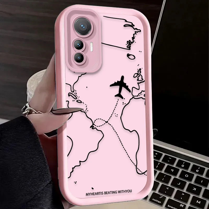 Funda de ruta de avión para Xiaomi 14T 13T 12T 11T 13 12 11 Lite 5G NE POCO X6 X5 F6 F5 F3 X4 GT X3 NFC M5S C65 M6 Pro - imagen 5