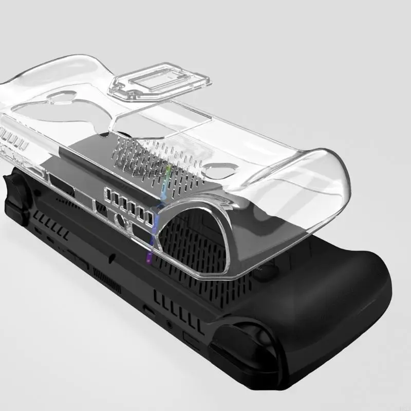 Funda protectora cuerpo completo 462E para consola juegos portátil, cubierta transparente con soporte práctico, resistente - imagen 4