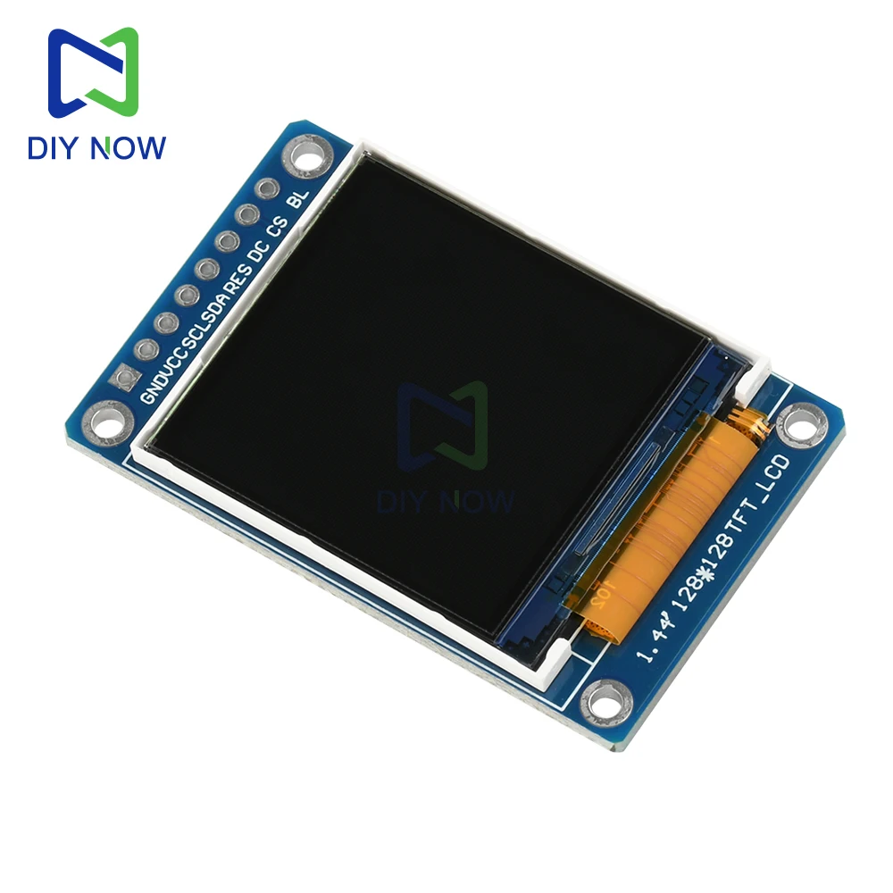 Pantalla LCD TFT de 1,44 pulgadas 128*128 1,44 módulo de puerto serie TFT TFTSPI módulo LCD HD TFT ST7735 módulo de pantalla a todo Color de 8 pines - imagen 5