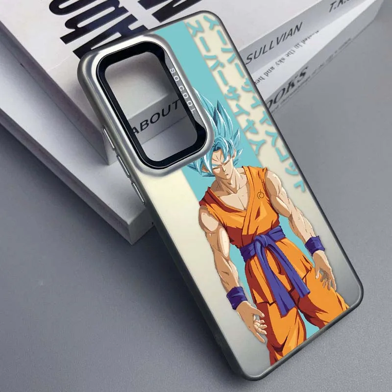 Funda artística d-dragon Ball Saiyan para Samsung Galaxy A73 A71 A56 A54 A53 A52 A51 A35 funda de teléfono plateada colorida - imagen 4