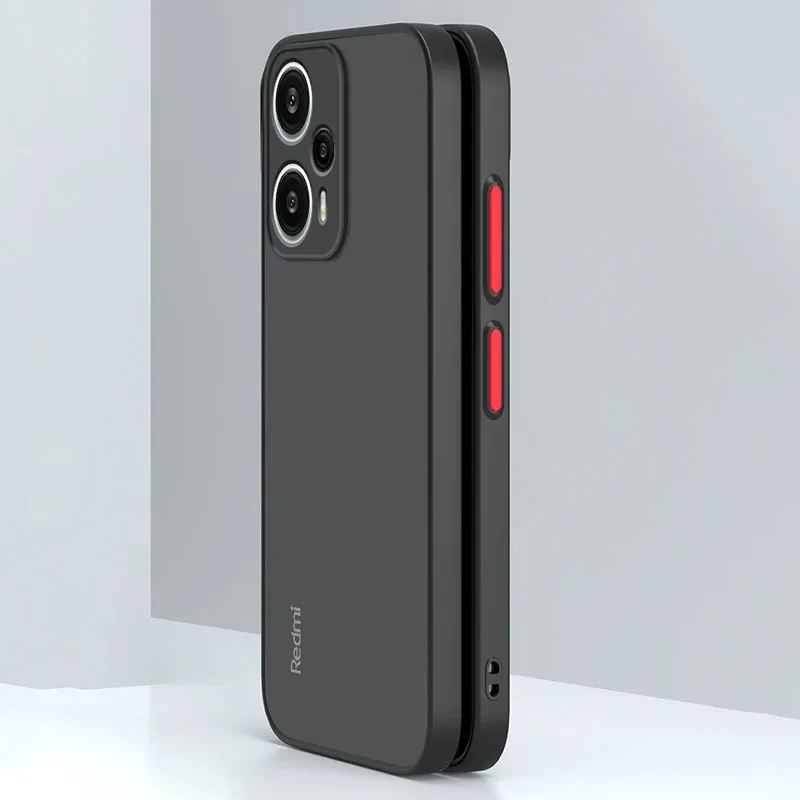 Funda trasera dura híbrida de lujo para Xiaomi Redmi Note 12 4G 12S 12C Turbo Note12 Pro Plus 5G, funda suave de silicona mate - imagen 5