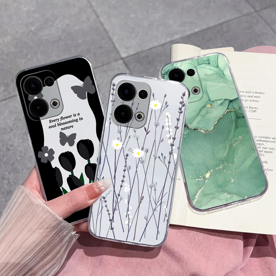 Para Oppo Reno 13 Pro funda creativa transparente suave contraportada para Oppo Reno13 Pro 13Pro 5G TPU delgada silicona anticaída fundas de teléfono - imagen 2