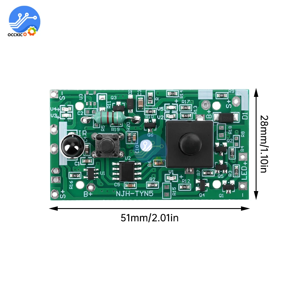 Controlador de cadena de luz Solar, módulo de interruptor de circuito, Kit de controlador de placa de cordón de luz Solar, 3,7 V a 24V, 31V - imagen 5