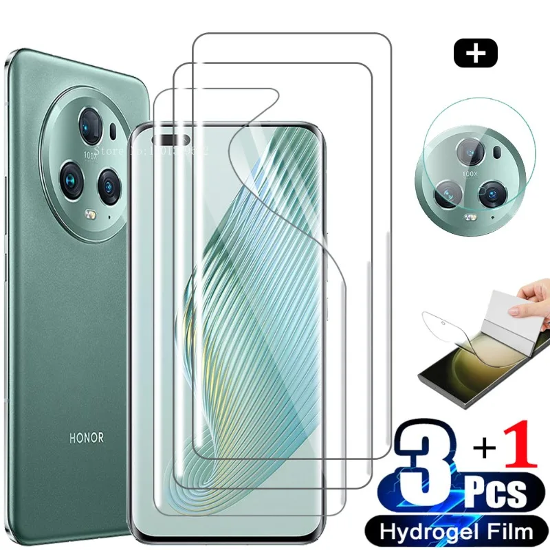 Película de hidrogel para Honor Magic 5 Pro 5G, Protector de pantalla para Honor Magic4 Pr Magic 5 Lite 4 Lite Honor 90 Lite, 3 uds.