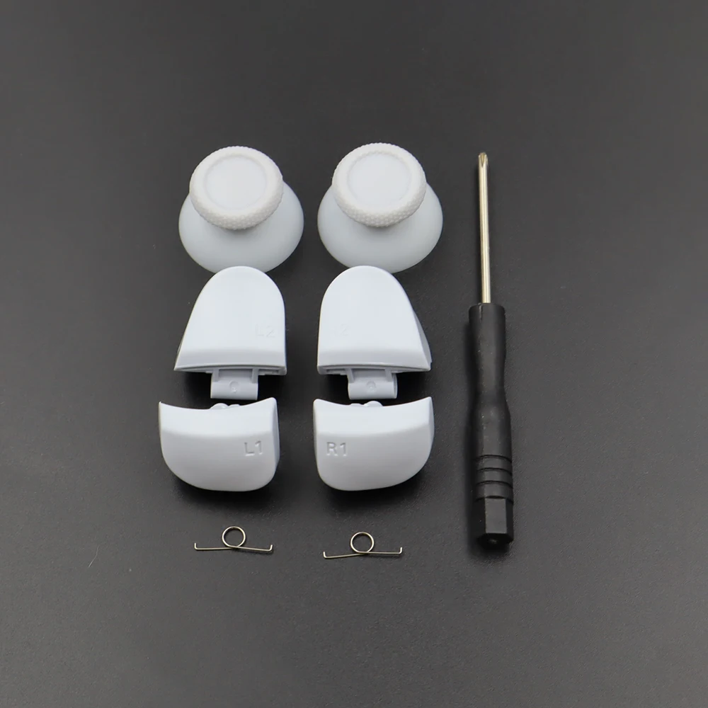1 Juego de botones de disparo para PS5 V3 BDM-030 L1 R1 L2 R2 + tapa de Joystick + herramienta para PS5 V3.0 controlador Gamepad pieza de reparación - imagen 3