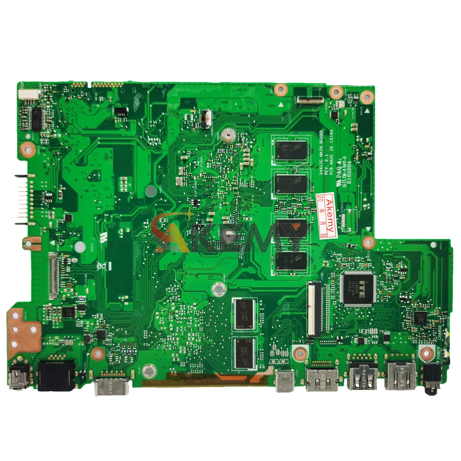 Placa base para ordenador portátil X441SC para ASUS VivoBook X441S F441S A441S X441SC placa base para portátil con CPU Celeron 100% pruebas OK envío rápido - imagen 2