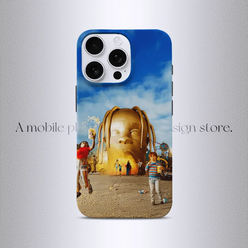 Funda de teléfono 5% TINT Travis Scott Music Albums para iPhone 16 15 14 13 12 11 X XS XR 8 Pro Max Plus, funda trasera de lujo de doble capa - imagen 2