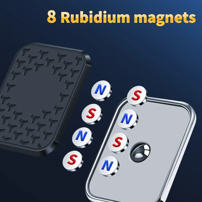 Soporte magnético de teléfono para salpicadero de coche, soporte magnético giratorio de 720 ° para IPhone, Xiaomi, Poco, GPS - imagen 4