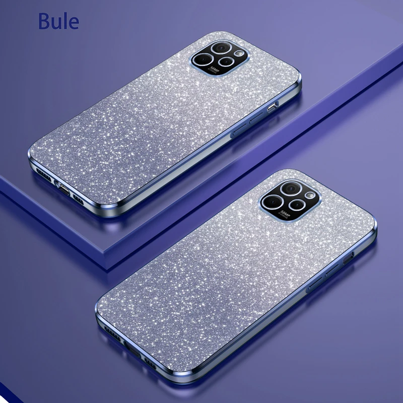 Funda de teléfono para Huawei Nova Y61, carcasa trasera de silicona con brillo degradado de lujo, EVE-LX9, EVE-LX9N - imagen 4