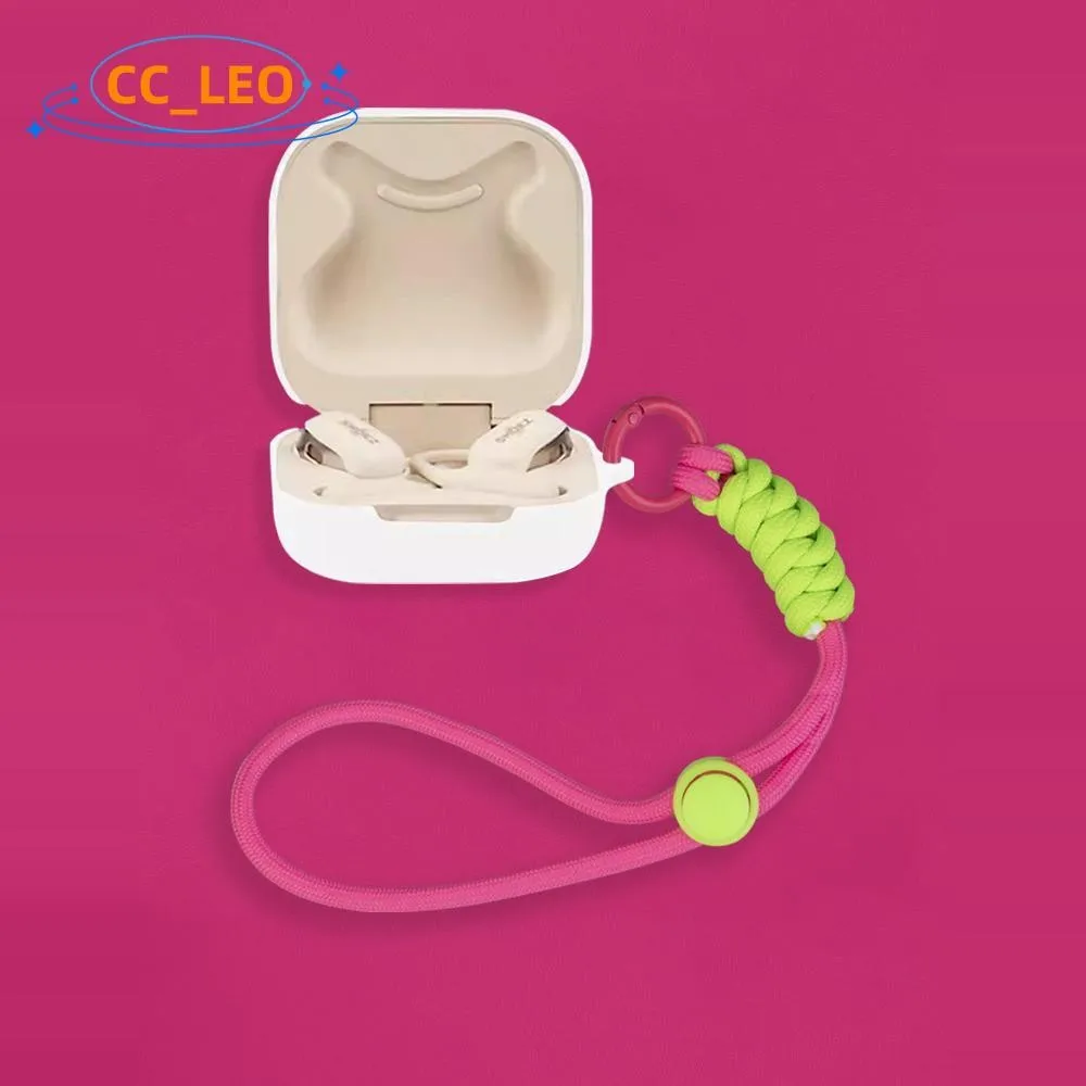 Para Shokz OpenFit 2 (T920) funda bonita con colgante de cordón Shokz OpenFit 2 T920 funda suave de silicona cubierta protectora de carcasa a prueba de golpes - imagen 2