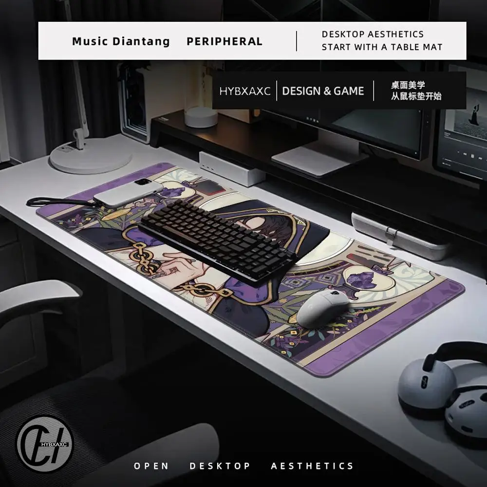 Alfombrilla de ratón grande Señor de los misterios, teclado para juegos, alfombrilla de ratón para Gamer en la mesa, alfombrilla de escritorio, posavasos, alfombra para PC, alfombrillas de ratón de Anime HD - imagen 5