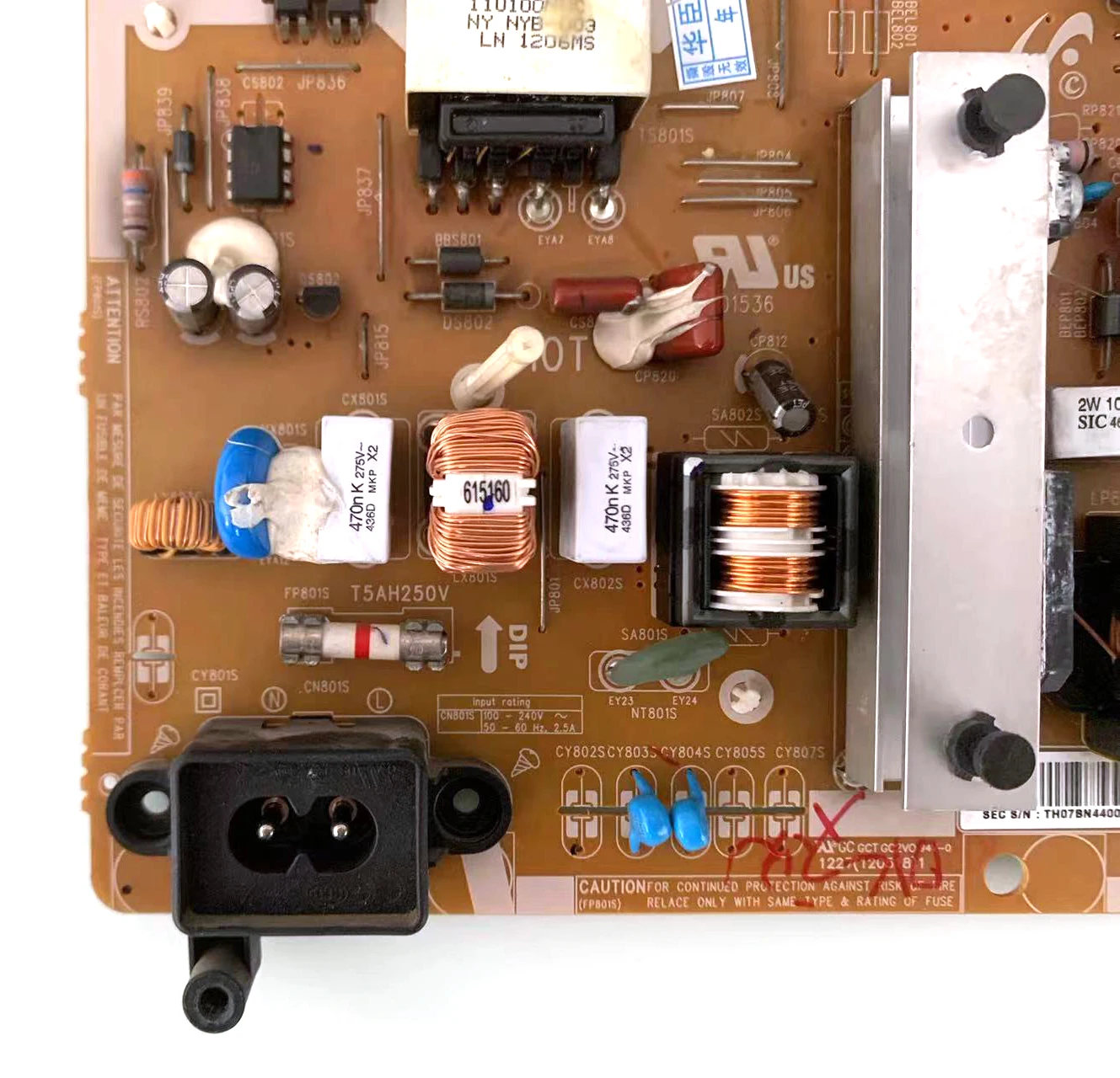BN44-00497B = BN44-00497A pd46avf _ CHS Placa de fuente de alimentación para TV UE46EH5000W, UA46EH5000R, UN46EH5000F, un46eh50f, HG46NA570LB - imagen 4