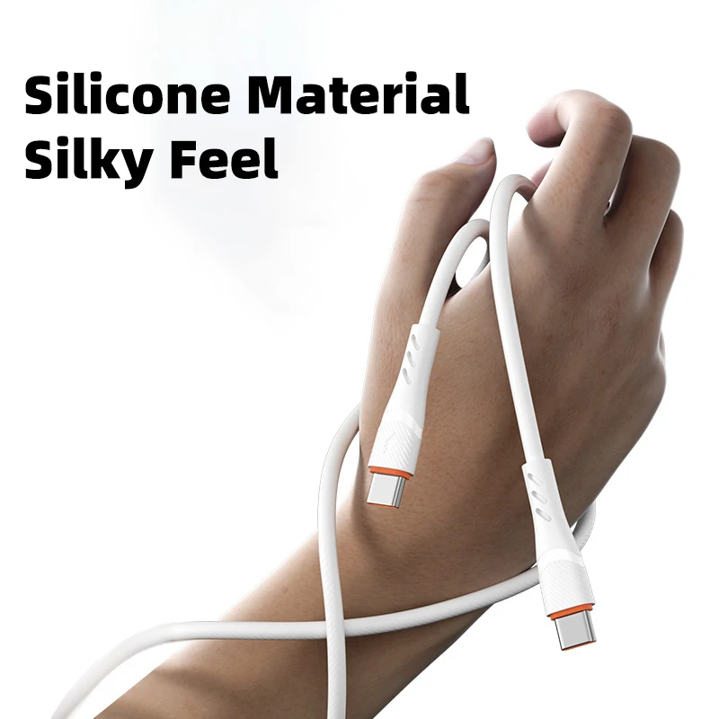 WBWK Cable de datos tipo C de carga rápida de 65W para iPhone 17 Samsung Huawei Cable de carga de teléfono Android accesorios para teléfono móvil - imagen 2