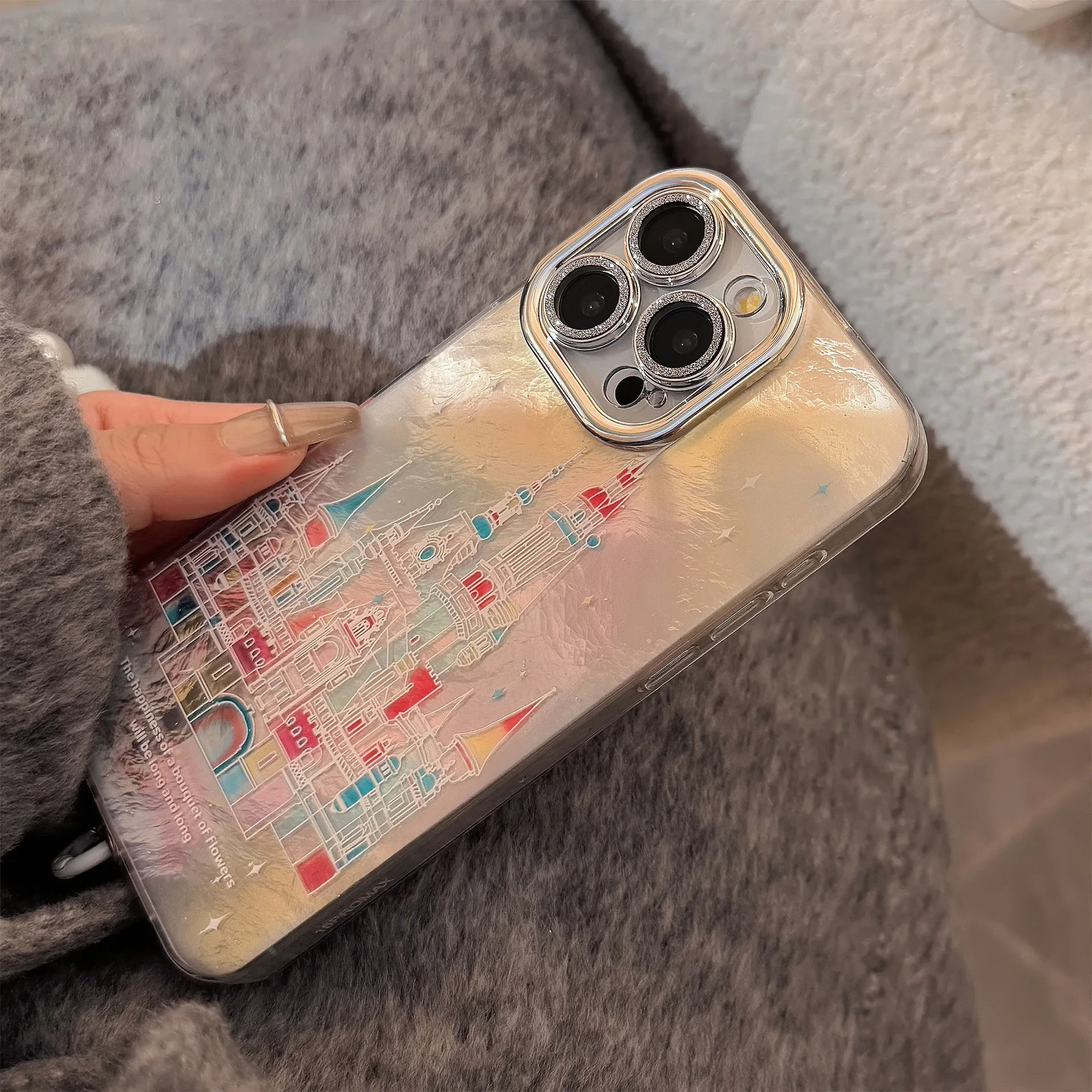 Funda de teléfono Laser Castle con protección de lente y cordón para iPhone 16e 15 14 13 12 Pro Max 11 XR X 8 7 Plus cubierta a prueba de golpes - imagen 5