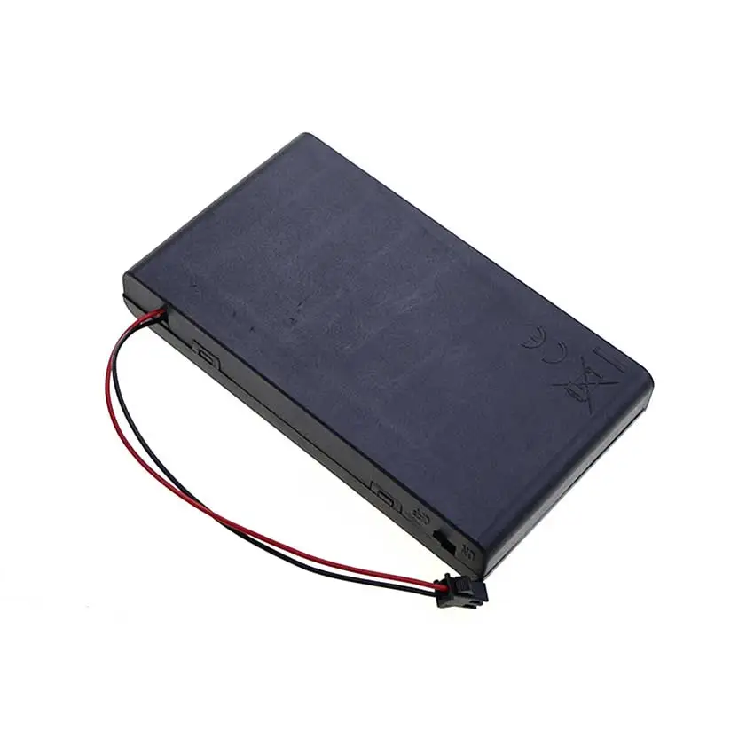 Soporte de batería AA JCD de 8 ranuras con DC 5,5*2,1 PH2.0 XH2.54 SM Dupont Terminal caja de almacenamiento de batería con cable conductor con interruptor y cubierta - imagen 5