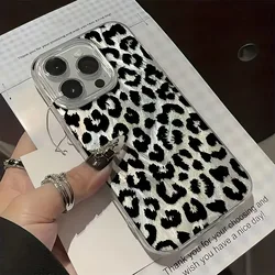 Funda de teléfono con estampado de leopardo negro para Xiaomi 14T Pro 11 Lite 5G Poco X6 X5 X3 M6 Pro, funda de silicona a prueba de golpes con láser mate