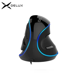 Delux M618X – Ratón Gaming Inalámbrico Ergonómico RGB