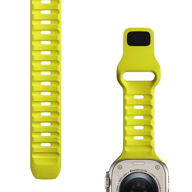 Correas de silicona para Apple Watch Band 9 8 7 41mm 45mm Ultra 3 2 1 49mm 44mm 40mm 38mm 42mm Correa pulsera reloj serie 6 SE 5 4 - imagen 5