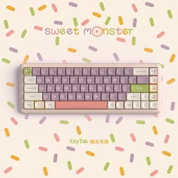 KeyTok Sweet Monster Keycaps PBT Dye Sub Perfil KDA