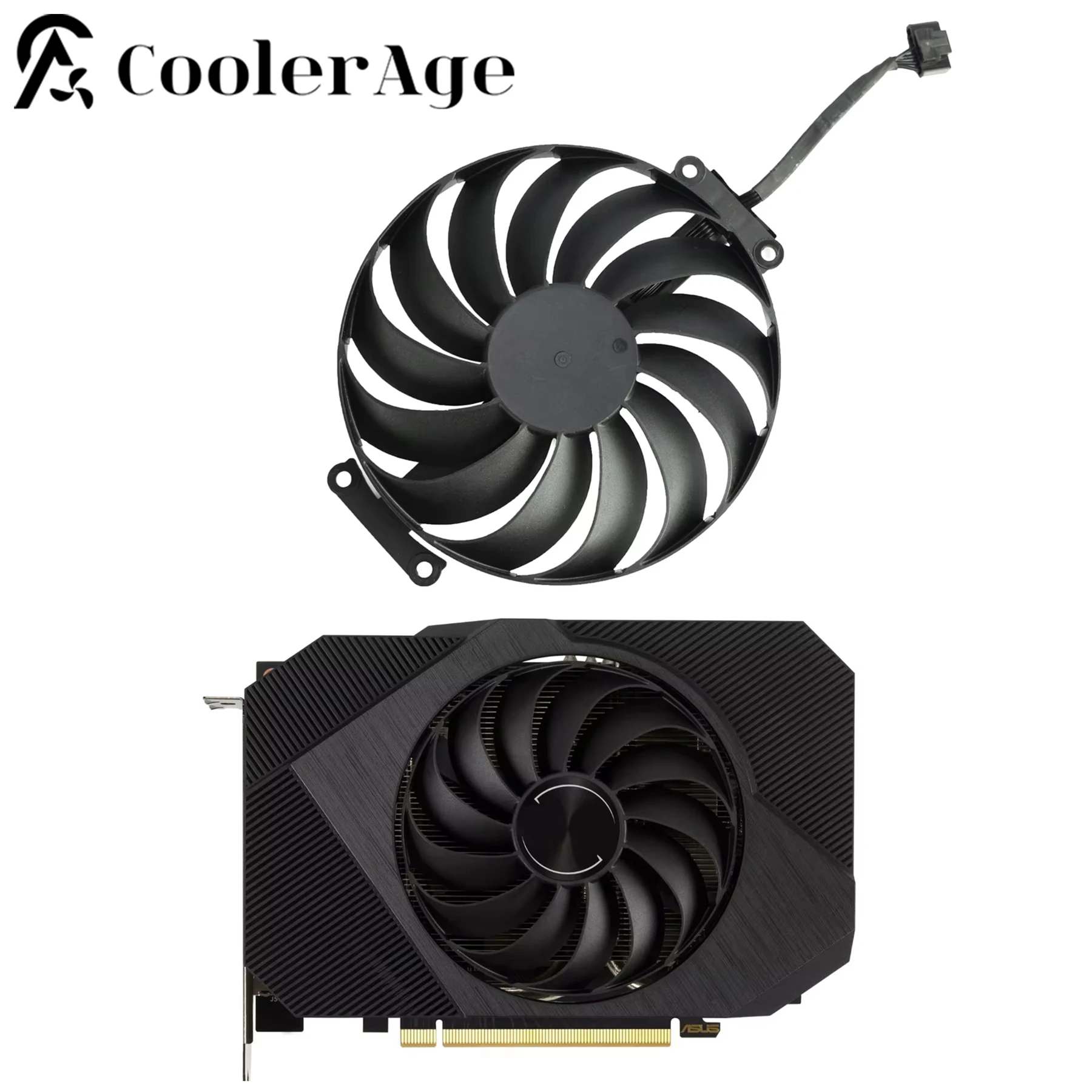 Ventilador de tarjeta de vídeo para ASUS Phoenix RTX 3050 3060 95MM CF1010U12D RTX3050 RTX3060 ventilador de refrigeración de repuesto para tarjeta gráfica