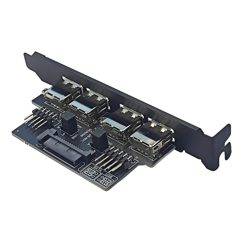 Nueva placa base de 9 pines a 4 puertos USB2.0 adaptador deflector Cable de 30cm USB 2,0 soporte de expansión del Panel trasero para computadora de escritorio negro - imagen 4