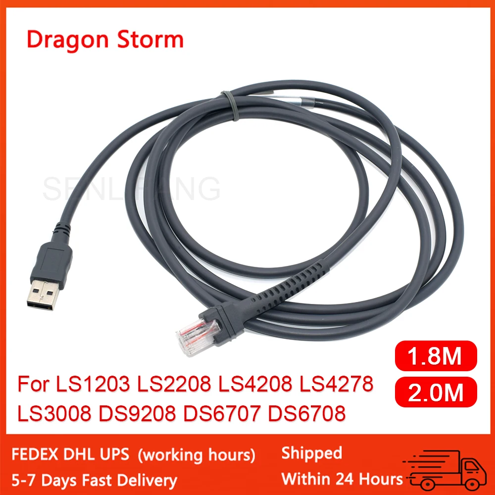 Cable USB a RJ48/RJ50 para escáner de códigos de barras