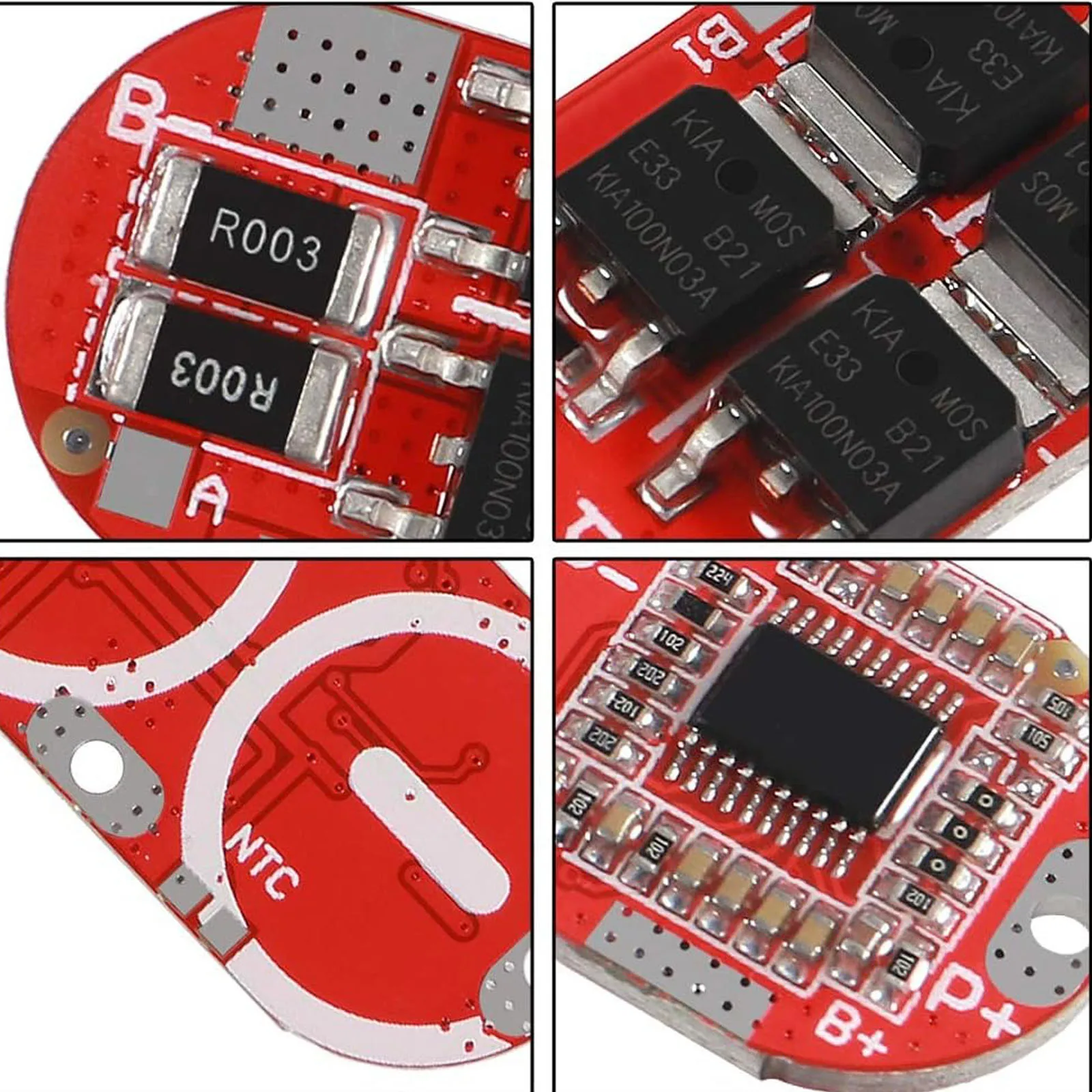 Módulo de placa de circuito de protección de batería de litio 18650 Li-ion Lipo BMS 3S 4S 5S 25A Lipo BMS cargador circuitos integrados - imagen 3