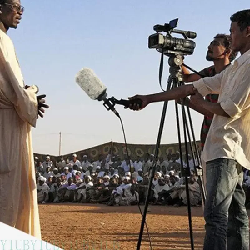 652F Manga parabrisas micrófono, material para cabello sintético para grabación sonido mejorada todos los tamaños - imagen 5