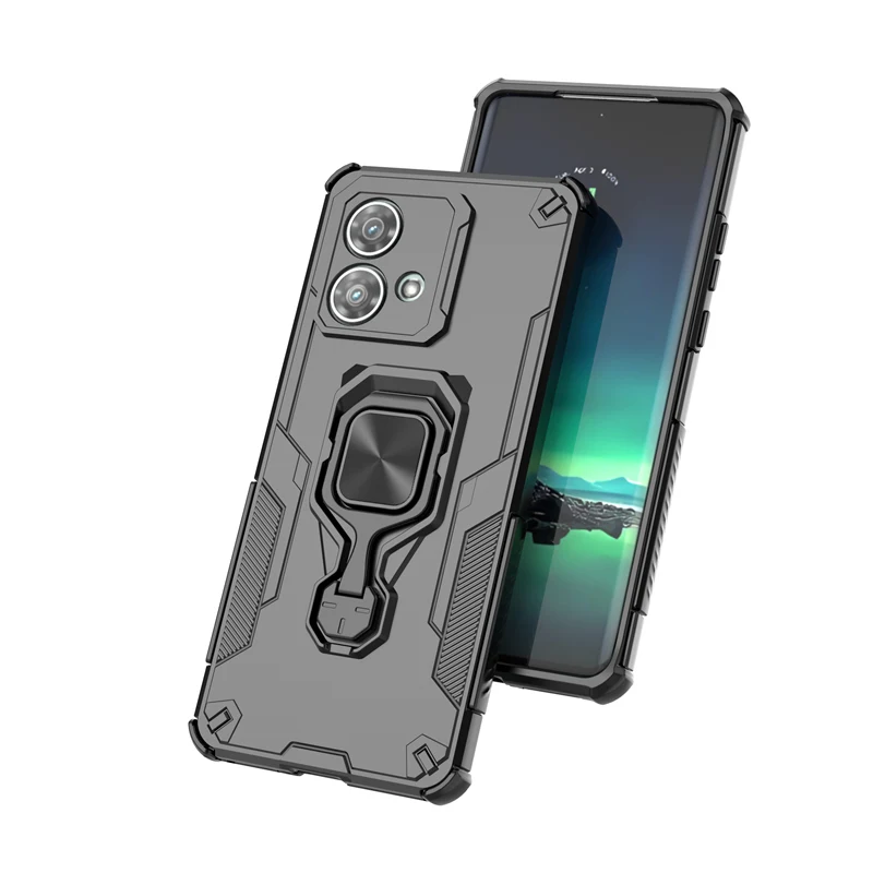 Funda de teléfono King Kong con soporte de Metal para Motorola Edge 40 Neo, Funda de hoja de hierro magnética para Moto Edge 40 Neo 5G чехол Funda - imagen 3