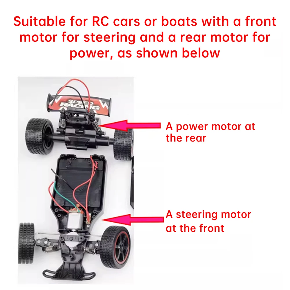 Módulo receptor de Control remoto 2,4G, Kit de módulo receptor de Control remoto de coche de juguete recargable de 4 canales - imagen 4