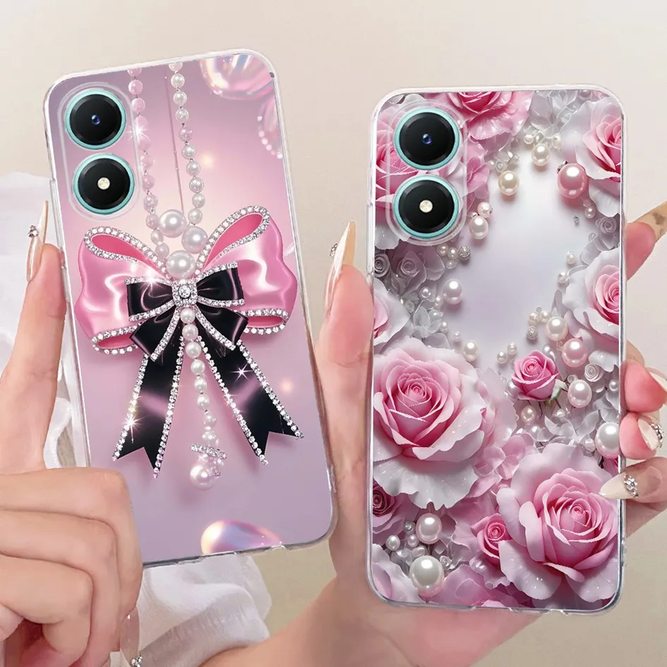 Para Vivo Y02s funda V2203 Y 02s contraportada Cool Wolf Tiger animales patrón suave funda de teléfono de silicona para VivoY02s Y 02s 4G parachoques - imagen 4