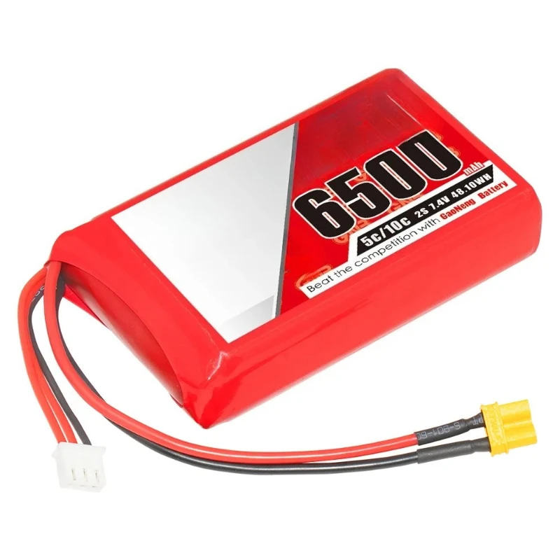 Para piezas de drones RC FPV receptor de Control remoto batería GNB 2S 7,4 V 6500mAh 5C/10C LiPo batería RadioMaster Boxer - imagen 4
