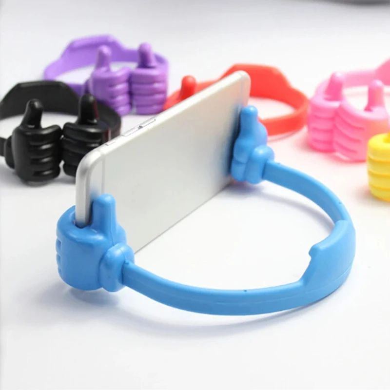 Soporte para teléfono con pulgar hacia arriba, soporte para pulgar para teléfono móvil perezoso, soporte Universal creativo elástico portátil para teléfono móvil, soporte para iPad