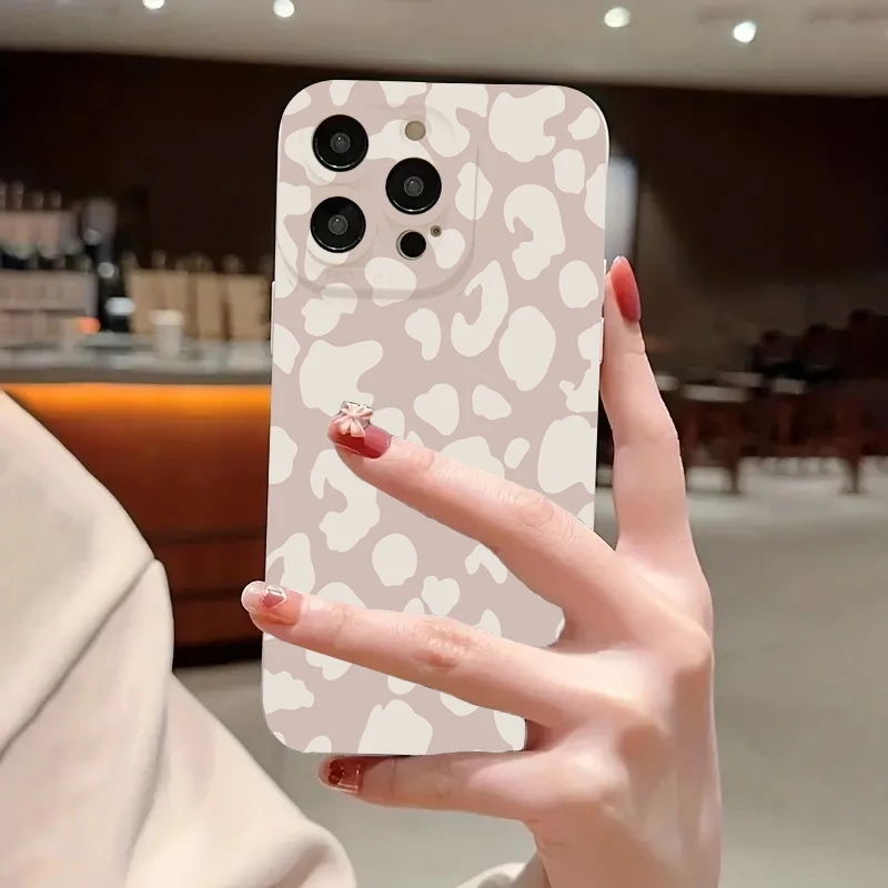 Funda Simple de leopardo de Color sólido para Xiaomi Redmi Note 13 12 Pro Plus 5G 13 12S 11S 11 10S 10 Redmi 12 13C 4G Turbo 3 funda suave - imagen 3
