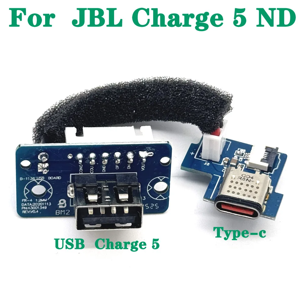 1/3 Uds para JBL CHARGE5 Placa de alimentación conector Original para JBL Charge 5 ND tipo c puerto de carga USB - imagen 2