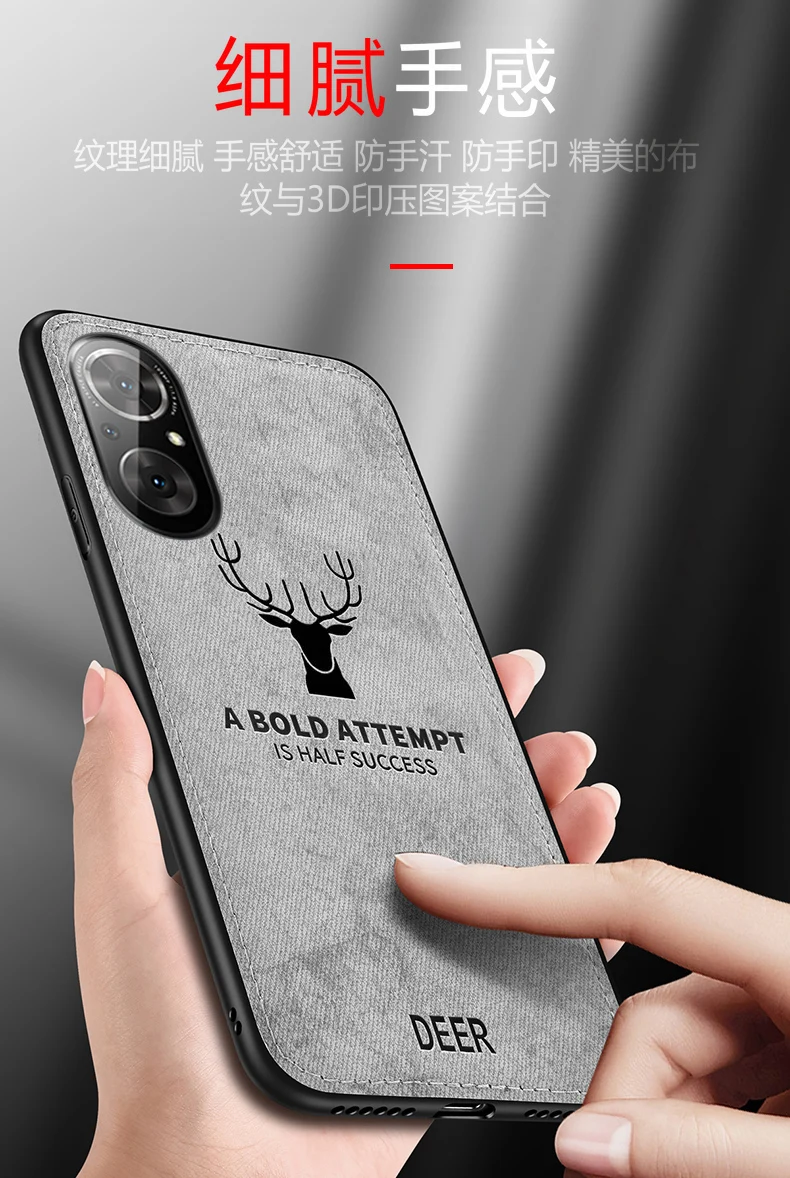 Funda de silicona suave y tela dura para Huawei Nova 9 SE, carcasa trasera protectora delgada de ciervo para huawei Nova 9 9SE Nova9 - imagen 3
