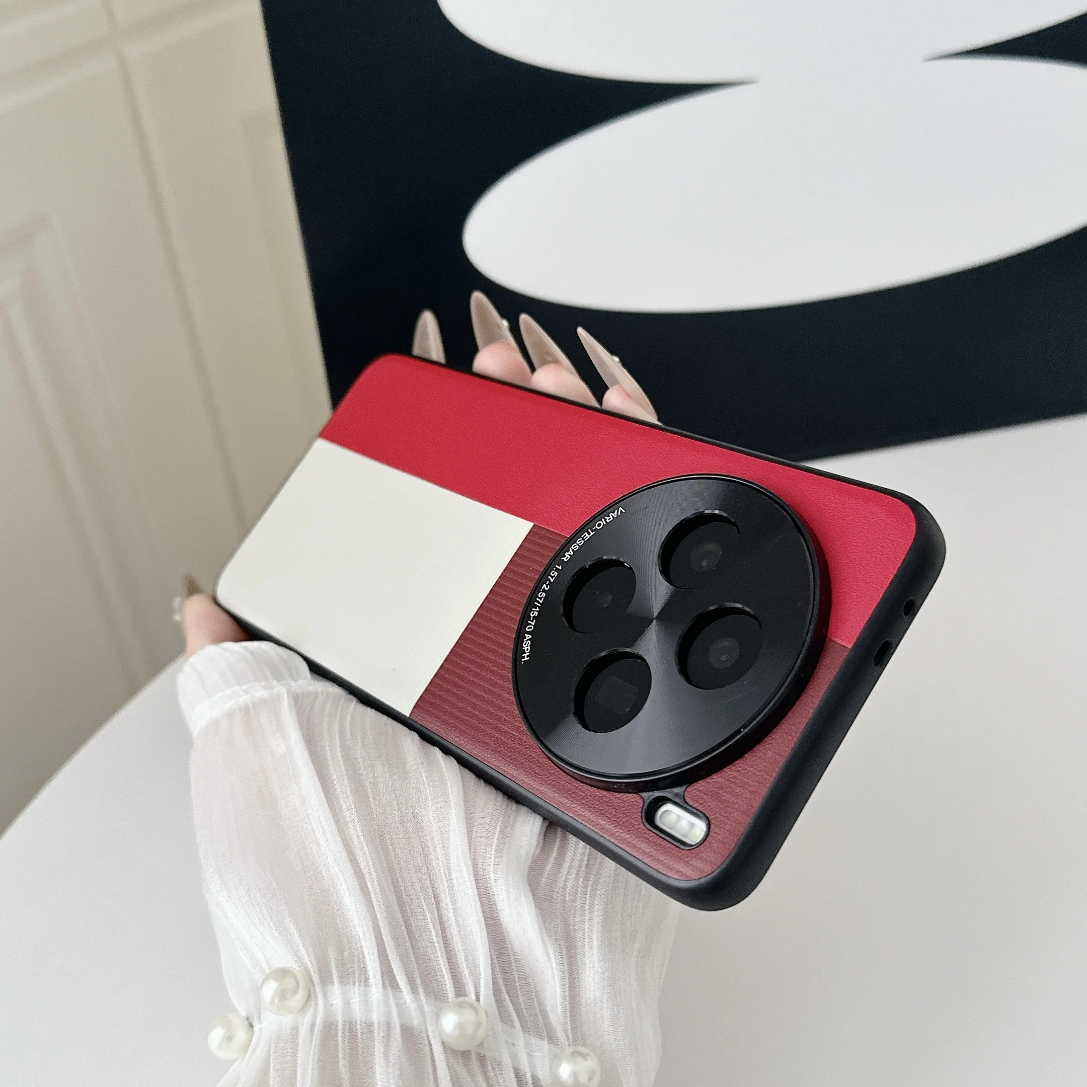 Funda para VIVO X200Pro X200Pro Mini moda elegante colorida PC cuero Simple anticaída cubierta VIVO X200Pro parachoques a prueba de golpes - imagen 4