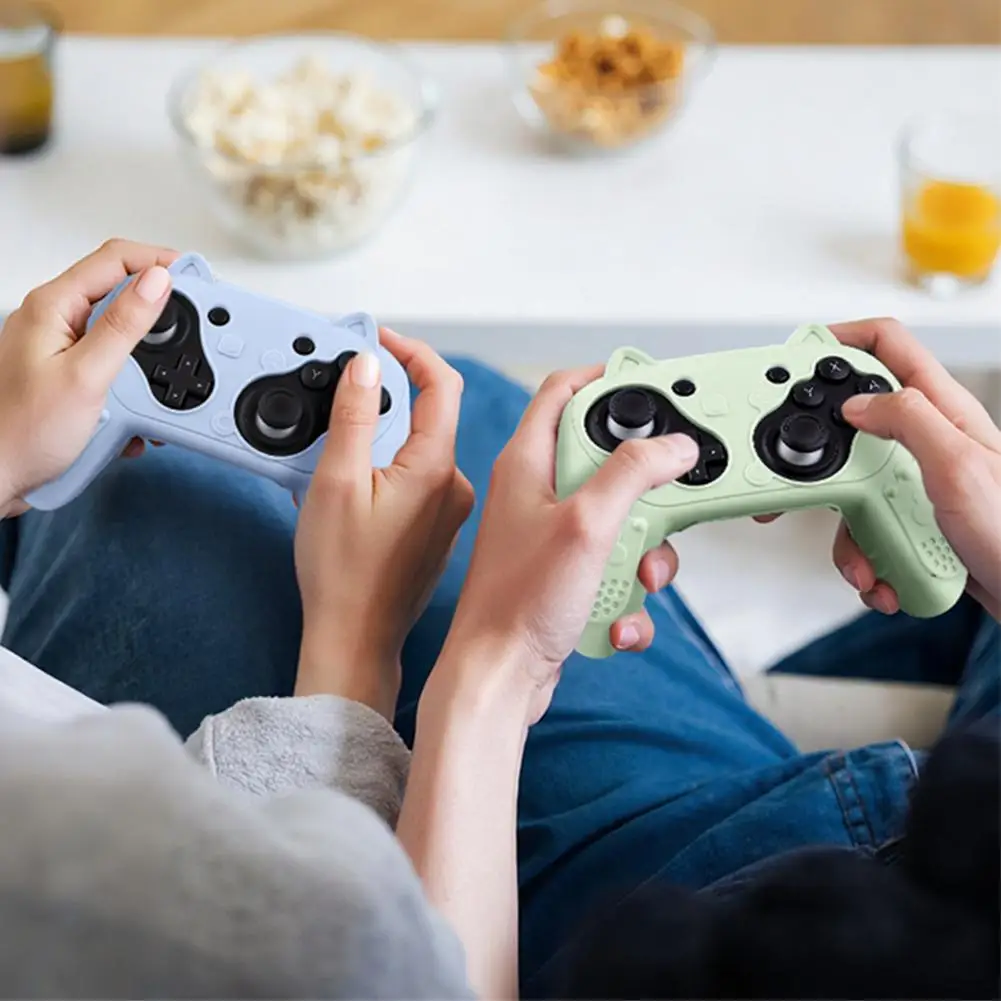 Funda de silicona colorida para controlador Switch2 Pro, funda protectora de silicona, carcasa suave antiarañazos y anticaída con Joystick Z1P1 - imagen 3