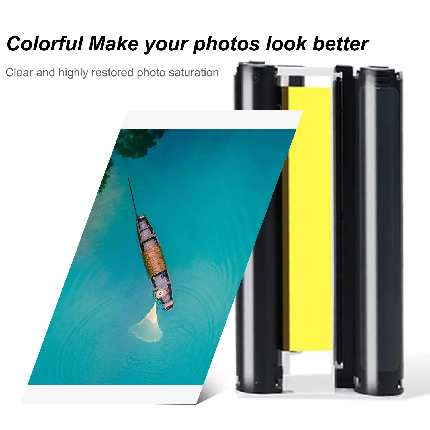 Compatible con Liene Amber M100 M200 4x6 ''recarga de cartuchos de papel fotográfico solo Compatible con impresora DHP512 DHP513 - imagen 5