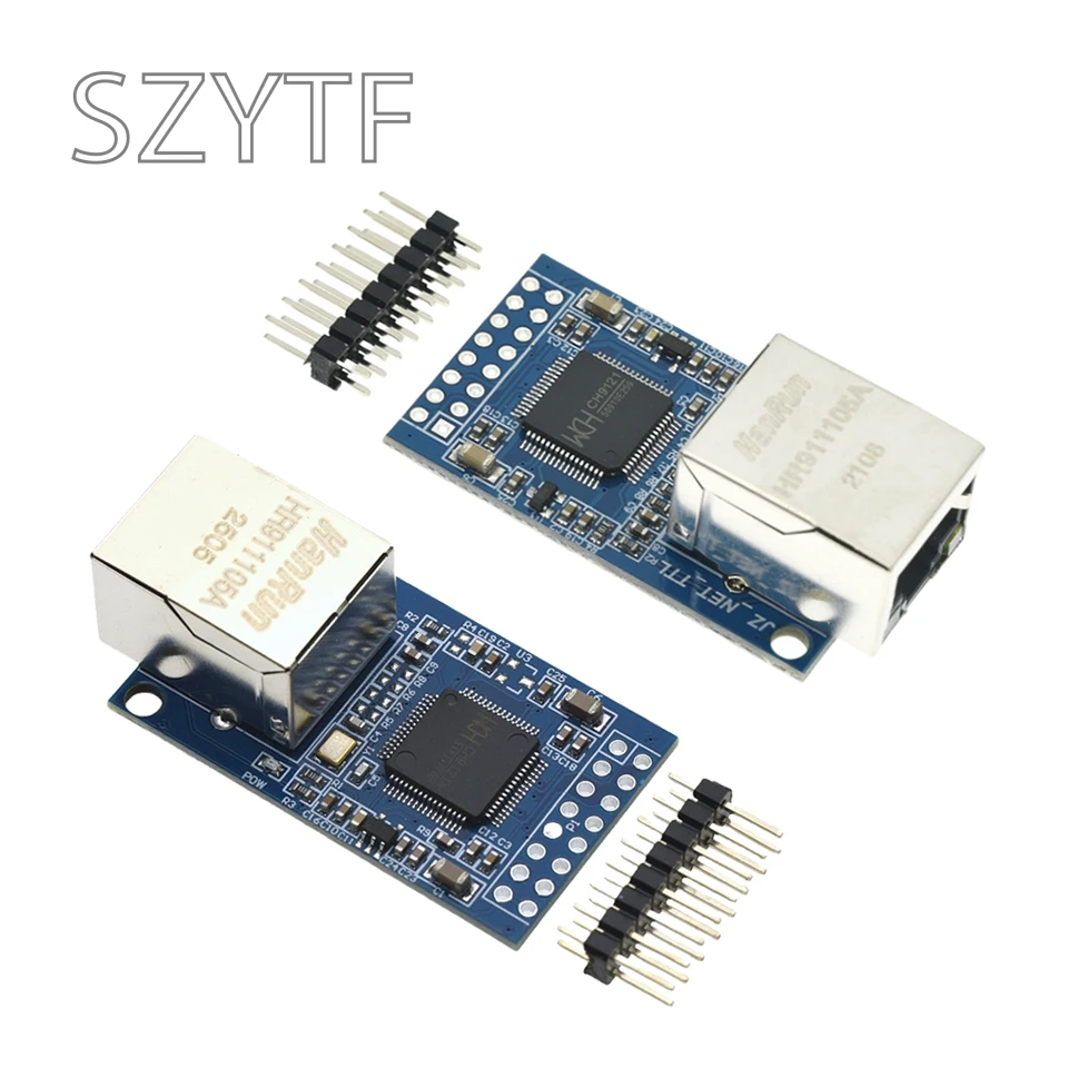 Conversión de puerto serie CH9121 a módulo Ethernet de un solo chip microordenador Módulo de Red Servidor