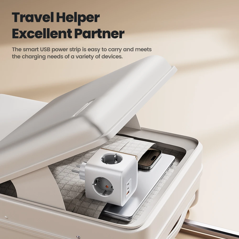 Toocki-cargador GaN PD de 33W, cargador rápido tipo C, toma de pared con tomas de corriente de 4000W CA, soporte de regleta, carga rápida PPS para iPhone - imagen 5