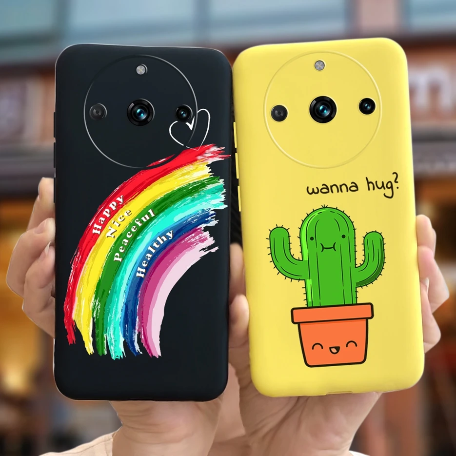 Funda de silicona blanda para teléfono móvil, carcasa Popular pintada en caramelo para Realme 11 Pro Plus Realme11 Pro +, parachoques, RMX3771 - imagen 2