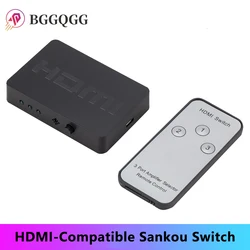 Conmutador HDMI 3 Puertos 1080P con Mando a Distancia