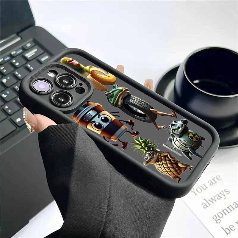 Funda de ideas ingeniosas para iPhone 11 12 13 14 15 16PRO MAX PLUS Cobertura completa de lentes Prevención de caídas Funda de teléfono de tpu - imagen 3