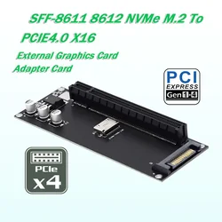 Adaptador Oculink NVMe 4 Puertos PCIe 4.0x16