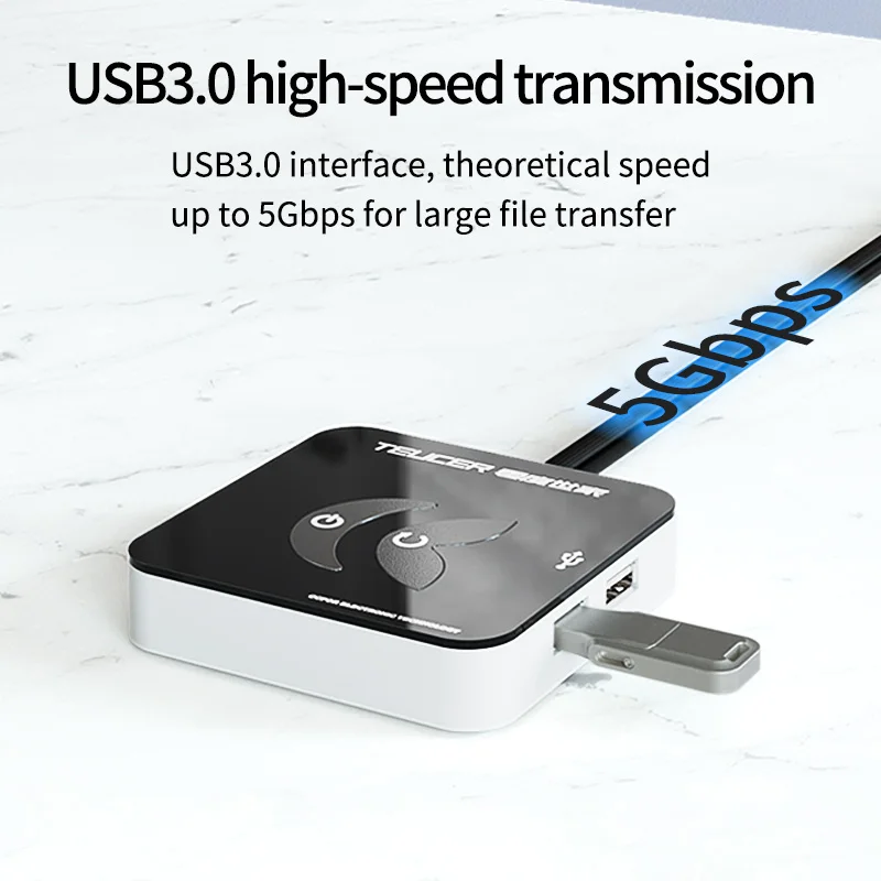 Teucer KG-03 ordenador de escritorio portátil caja de PC interruptor de fuente de alimentación con USB Host de escritorio botón de inicio externo con USB 3,0 - imagen 4