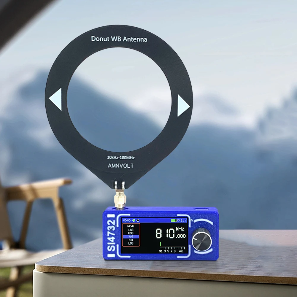 SI4732 0,5-108 mhz Radio portátil LSB USB AM FM Mini Radio de bolsillo pantalla IPS de 1,9 pulgadas receptor de Radio de todas las bandas HF SW MW VHF Radio - imagen 3