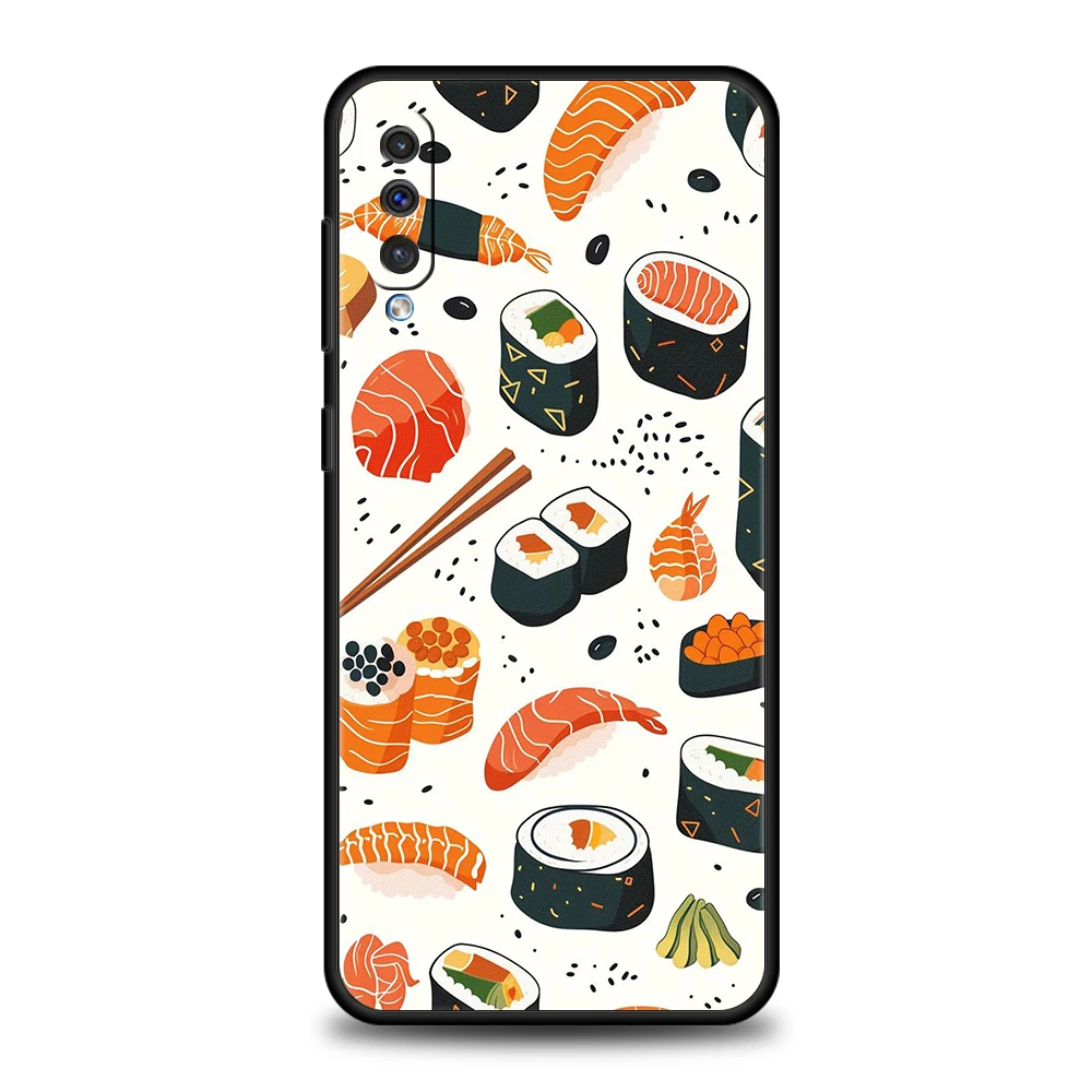 Funda bonita de Sushi de dibujos animados para Samsung A56 A36 A26 A24 A16 A14 A12 A32 A50 A70 A20S A22 A30 A40 A34 A54 A42 A52 A04s A06 5G - imagen 4